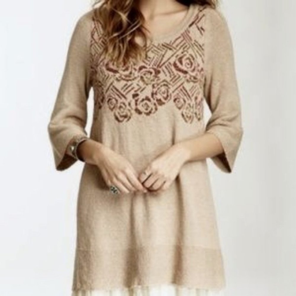 Free People Desert Rose Tunic Sweater